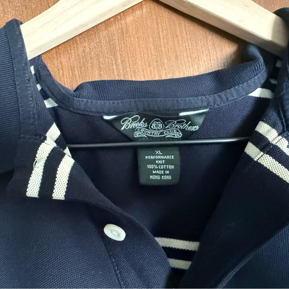 Vintage Brooks Brothers Navy Polo Shirt
